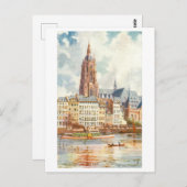 Vintage Dom/Cathedral Frankfurt Germany Briefkaart (Voorkant / Achterkant)