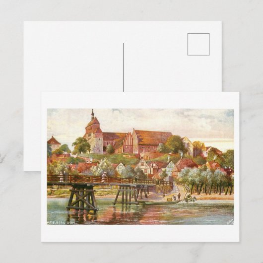 Vintage Dom/Cathedral Havelberg Germany Briefkaart (Voorkant / Achterkant)