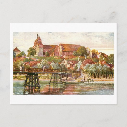 Vintage Dom/Cathedral Havelberg Germany Briefkaart (Voorkant)