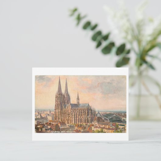 Vintage Dom/Cathedral Koln Germany Briefkaart (Staand voorkant)