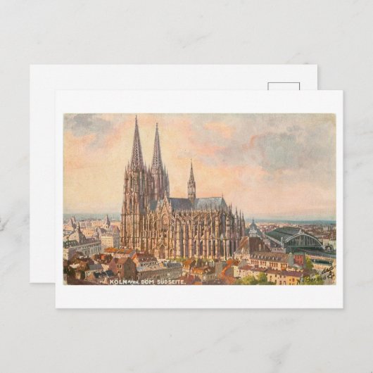 Vintage Dom/Cathedral Koln Germany Briefkaart (Voorkant / Achterkant)