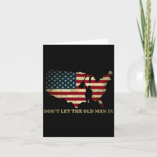 Vintage Don't Let The Old Man In Amerikaanse Vlag Kaart