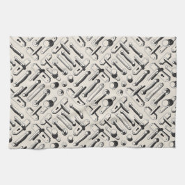 Vintage door handles and hardware pattern theedoek