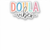Vintage Doula Vibes Sticker (Voorkant)