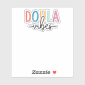 Vintage Doula Vibes Sticker (Vel)