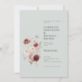 Vintage Dove Gray Pale Ash Pastel Invitation Kaart (Voorkant)