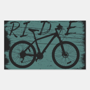Vintage Downhill MTB - Mountainbike rijden Rechthoekige Sticker