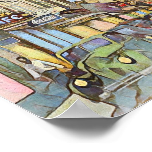 Vintage Downtown Biloxi Poster (Hoek)