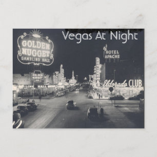 Vintage Downtown Las Vegas Briefkaart