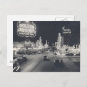 Vintage Downtown Las Vegas Briefkaart (Voorkant / Achterkant)