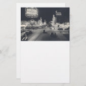 Vintage Downtown Las Vegas Briefpapier (Voorkant / Achterkant)