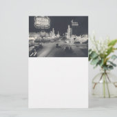 Vintage Downtown Las Vegas Briefpapier (Staand voorkant)