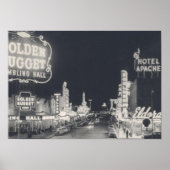 Vintage Downtown Las Vegas Poster (Voorkant)