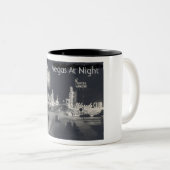 Vintage Downtown Las Vegas Tweekleurige Koffiemok (Voorkant rechts)