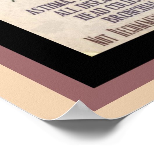 Vintage Dr. Batty's Poster Cigarette Ad (Hoek)