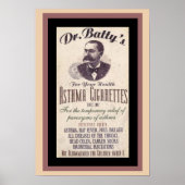 Vintage Dr. Batty's Poster Cigarette Ad (Voorkant)
