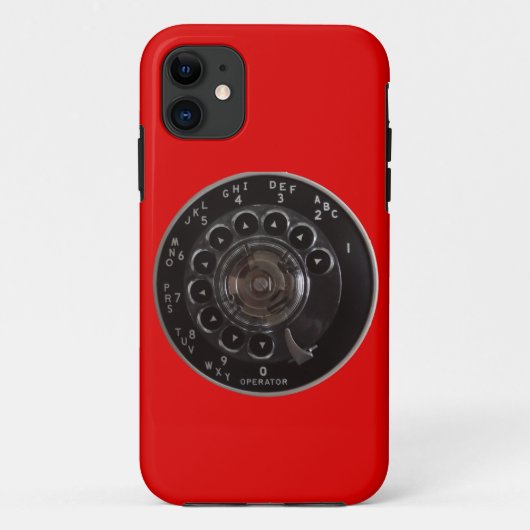 Vintage draaischijf telefoon iPhone 5/5S Barely Th Case-Mate iPhone Case (Achterkant)