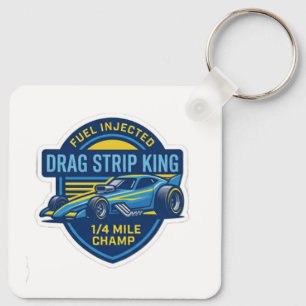 Vintage Drag Strip King 1/4 Mile Champ Sleutelhanger