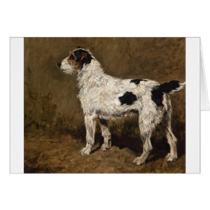 Vintage - dragerhaastige fox terrier Dog,