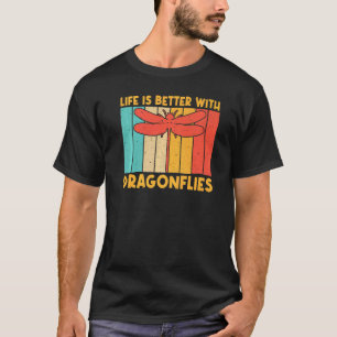 Vintage Dragon Fly Voor Mannen Vrouwen Libel Insec T-shirt