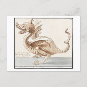 Vintage Dragon Illustration Briefkaart