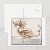 Vintage Dragon Illustration Briefkaart (Voorkant / Achterkant)