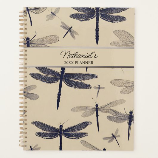 Vintage Dragonfly Planner (Voorkant)
