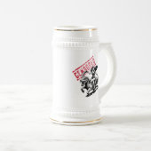 Vintage Drakenrijder Pin-Up Bierpul (Voorkant rechts)