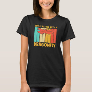 Vintage Drakenvlieg Voor Mannen Vrouwen Libel Inse T-shirt