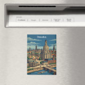 Vintage Dresden Duitsland Reis Kunst Magneet (Insitu (Vaatwasser))