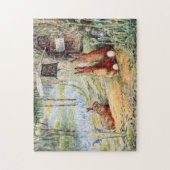 Vintage Drie Cute Rabbits in Forest Legpuzzel (Verticaal)