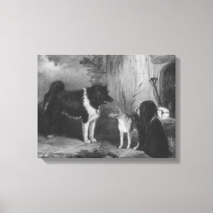 Vintage Drie Honden Thomas Musgrave Joy Canvas Afdruk