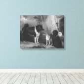 Vintage Drie Honden Thomas Musgrave Joy Canvas Afdruk (Insitu (Houten vloer))