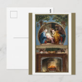 Vintage Drie Kings Magi Epiphany Briefkaart (Voorkant / Achterkant)