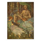 Vintage - Drie Maidens en een Knight, (Voorkant)