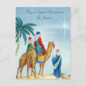 Vintage drie  Mannen Briefkaart (Voorkant)