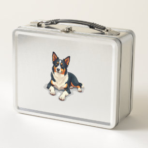 Vintage driekleurige Border Collie-portret Hondeni