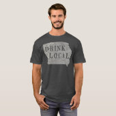 Vintage Drink local craft beer Iowa T-shirt (Voorkant volledig)