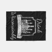 Vintage - Drink Wisconsimbly - St. Patrick's  Fleece Deken (Voorkant (Horizontaal))