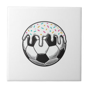 Vintage druipende glazuur voetbal shirt (2)_1 tegeltje