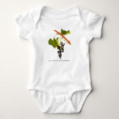 Vintage druiven baby romper (Voorkant)