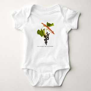 Vintage druiven baby romper