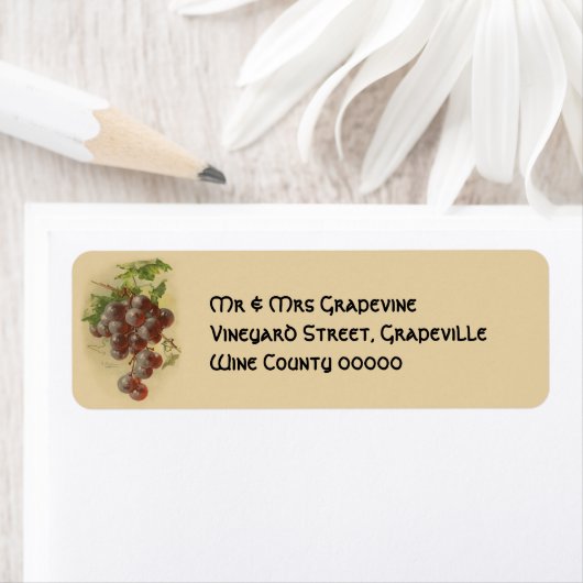 Vintage druiven etiket (Insitu)