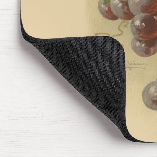 Vintage druiven muismat (Hoek)