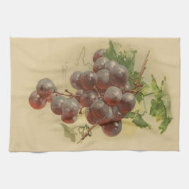 Vintage druiven theedoek