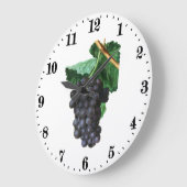 Vintage druiven wanddekkeuken grote klok (Hoek)