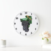 Vintage druiven wanddekkeuken grote klok (Huis)