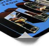 Vintage drukbegroetings Florida Poster (Hoek)