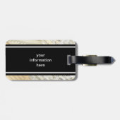 Vintage drummuziek Bagagelabel (Achterkant horizontaal)