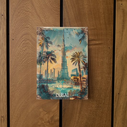 Vintage Dubai Verenigde Arabische Emiraten Burj Kh Briefkaart